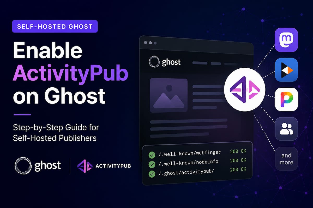 How to Enable ActivityPub on a Self-Hosted Ghost Site (Step-by-Step Guide)