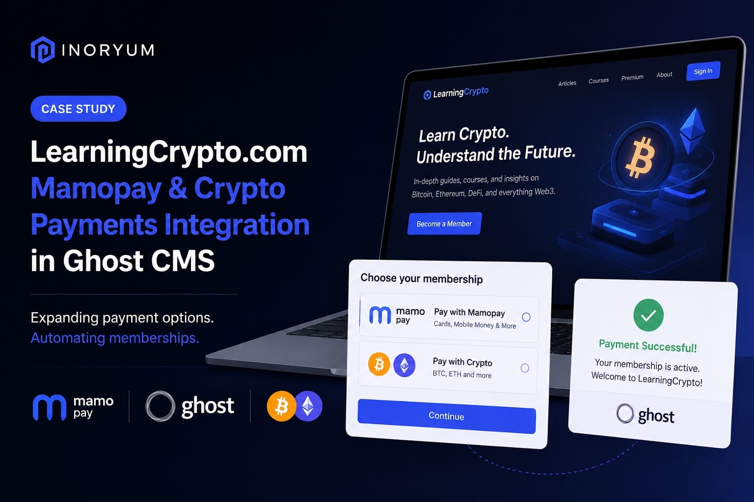 LearningCrypto.com: Building Alternative Membership Payments for a Crypto-Focused Ghost Publication