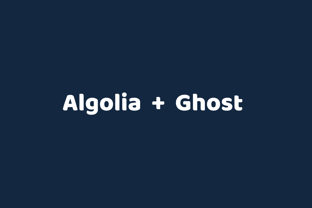 AlgoliaGhostStream: Seamlessly Integrate Ghost CMS with Algolia Search